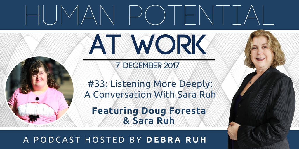 Episode Flyer for #33: Listening More Deeply: A Conversation with Sara Ruh