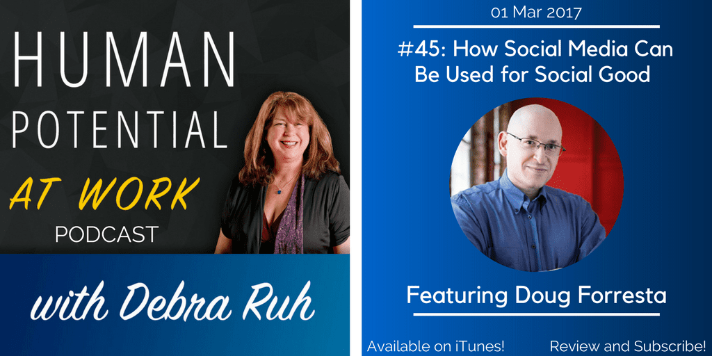 Episode Flyer for EP #45: How Social Media Can Be Used For Social Good