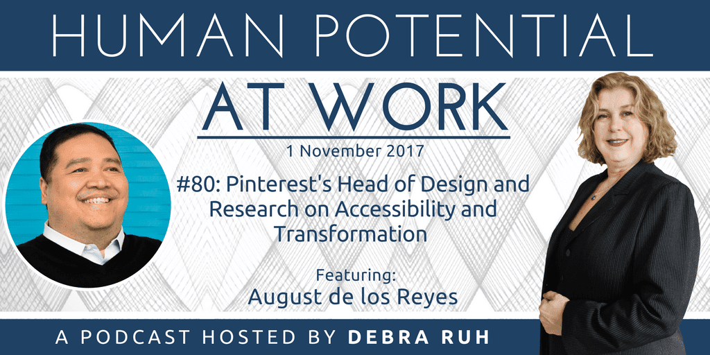 Episode Flyer for #80: Pinterest's Head of Design and Research on Accessibility and Transformation
