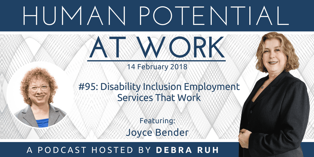 Flyer for episode 95: Disability Inclusion Employment Services That Work