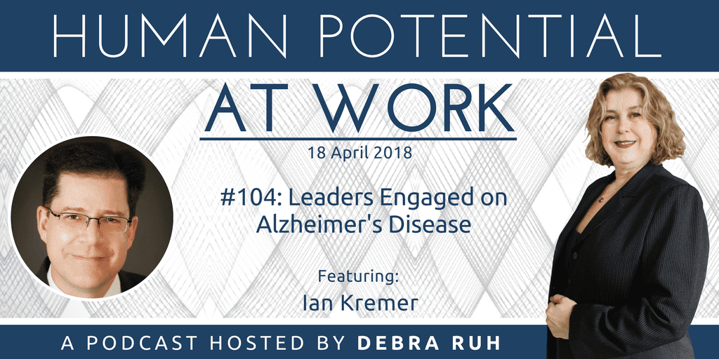 Flyer for Episode #104: Leaders Engaged on Alzheimer's Disease
