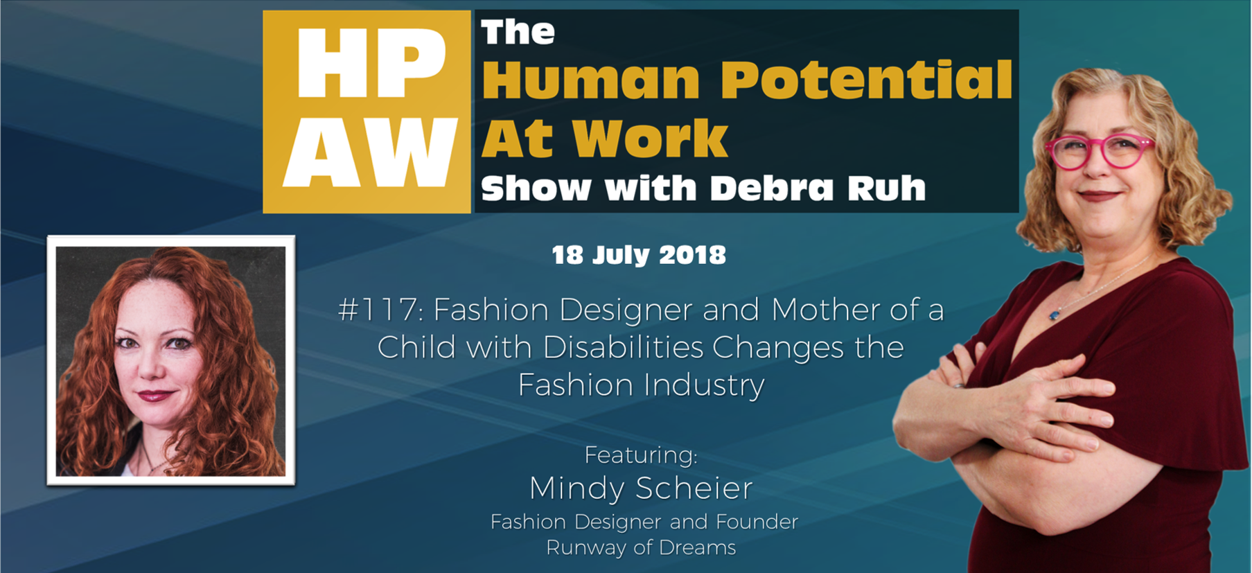 Episode Flyer for #117 Fashion Designer and Mother of a Child with Disabilities Changes the Fashion Industry