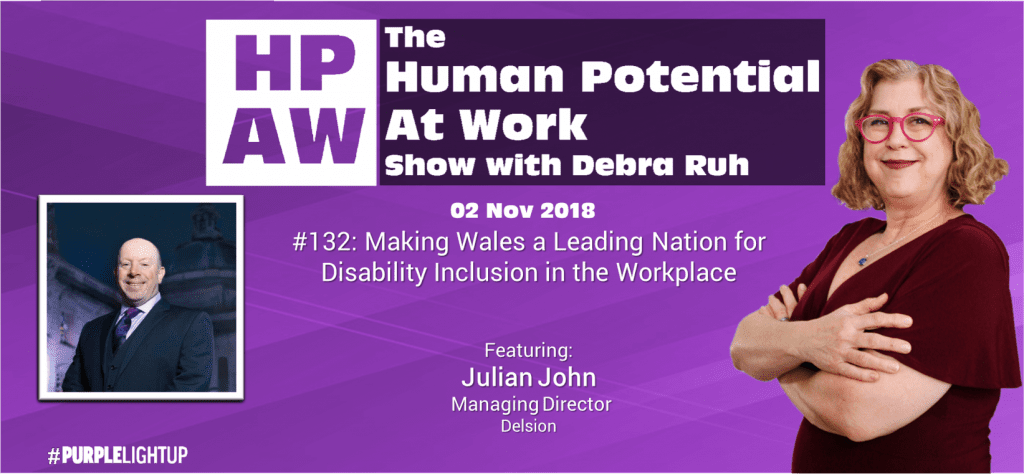 Episode Flyer for #132 Making Wales a Leading Nation for Disability Inclusion in the Workplace