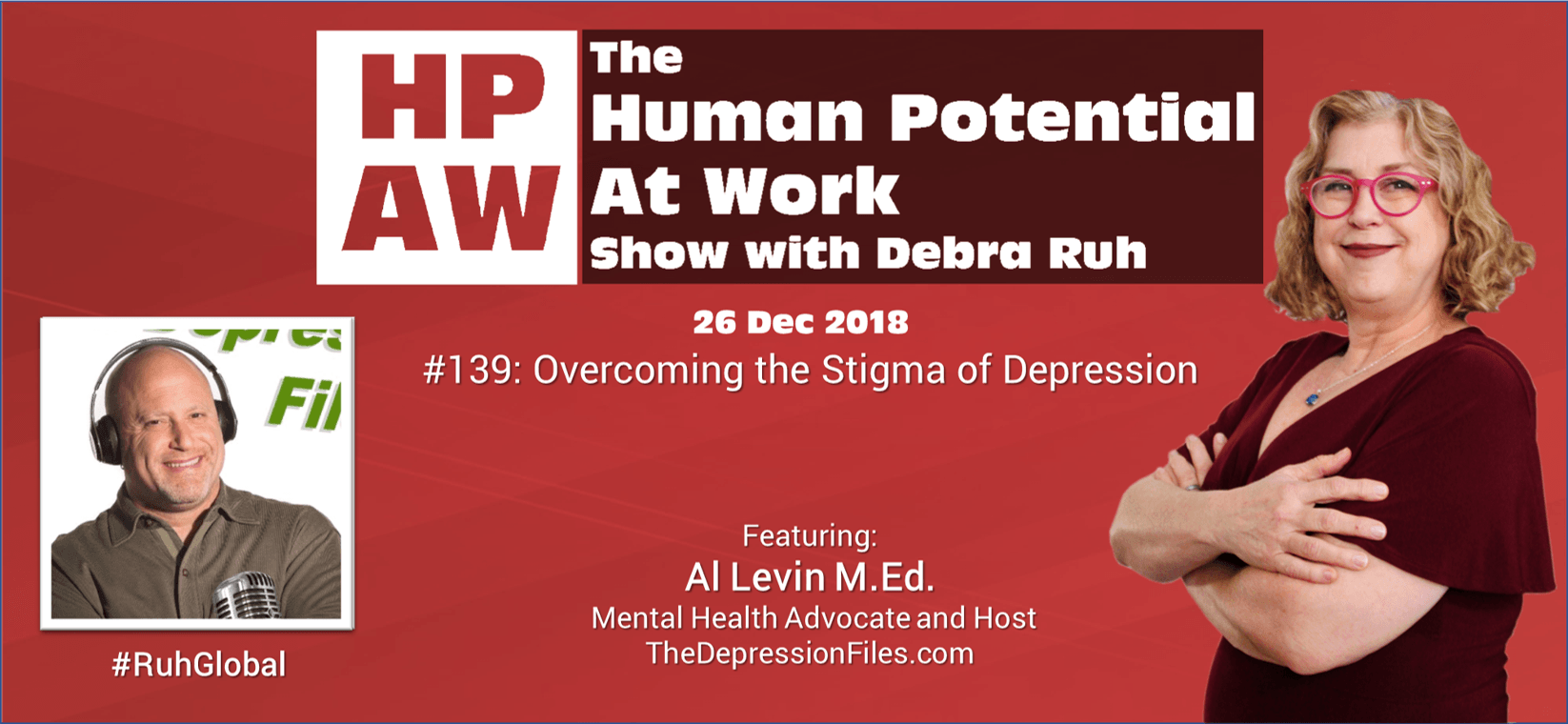Episode Flyer for #139 Overcoming the Stigma of Depression
