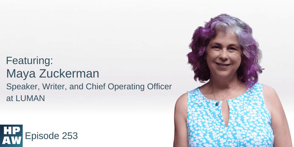Maya Zuckerman Speaker, Writer, and Chief Operating Officer at LUMAN
