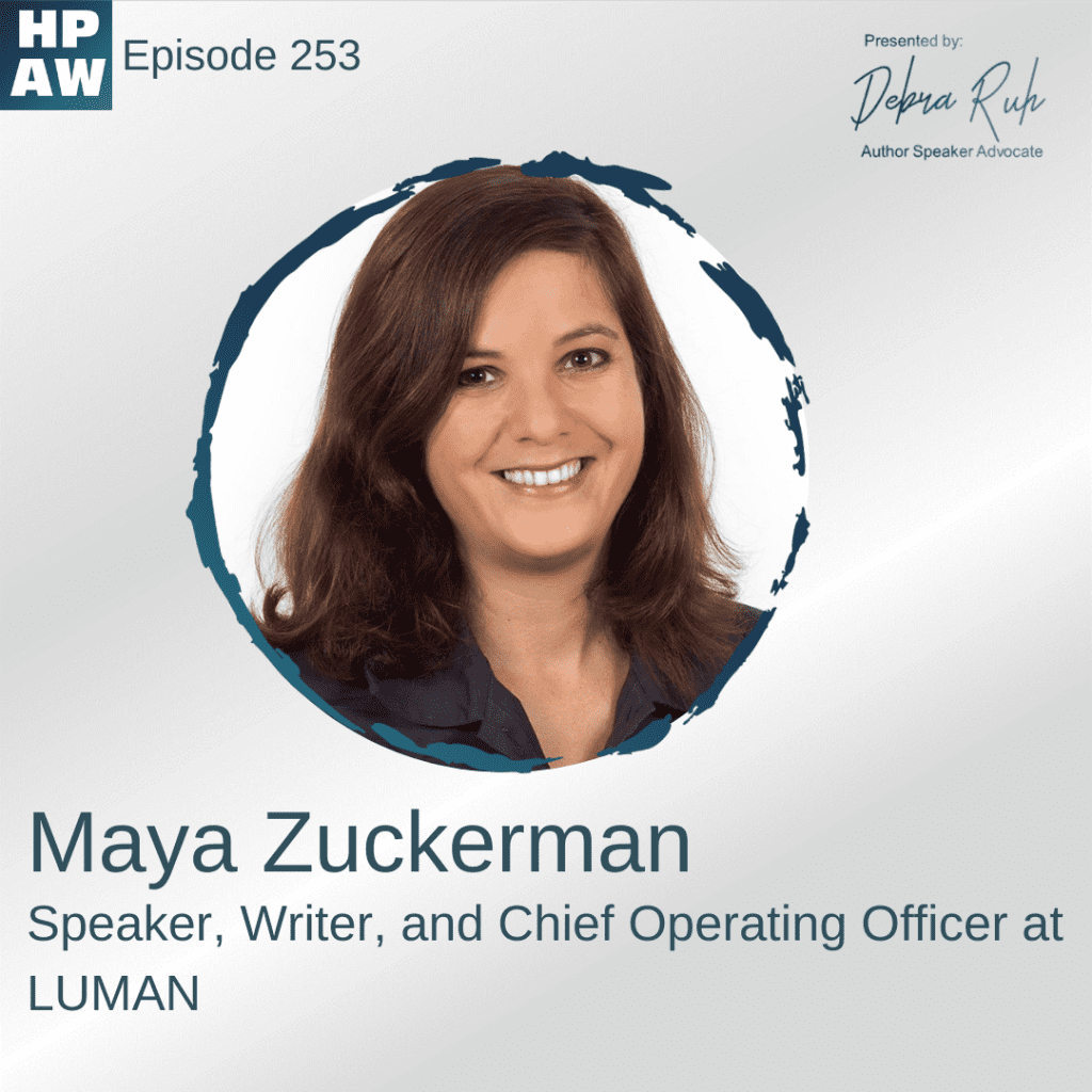 Maya Zuckerman Speaker, Writer, and Chief Operating Officer at LUMAN