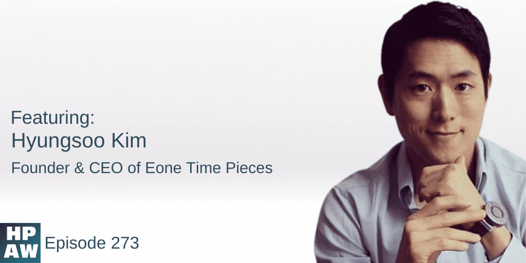 Hyungsoo Kim Founder and CEO of Eone time pieces