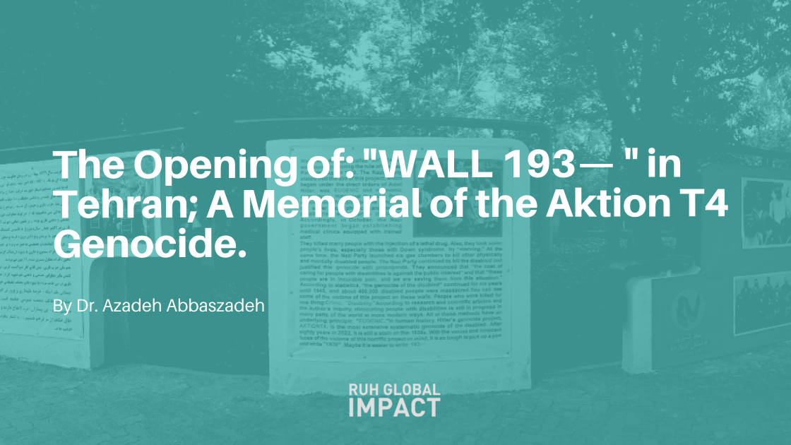 The OPENING of: "WALL 193— " Dr. Azabeh Abbaszadeh